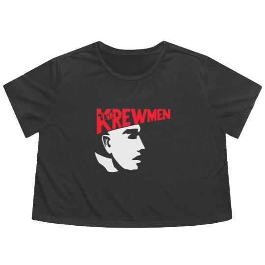 Discover Vintage The Krewmen Pure Rockabilly Psychobilly Music Big Printed Flowy Cropped Tees