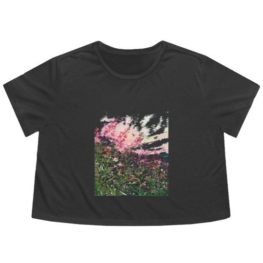 Discover Wildflowers Watercolor T- Flowy Cropped Tees Wildflowers T- Flowy Cropped Tees Flowy Cropped Tees