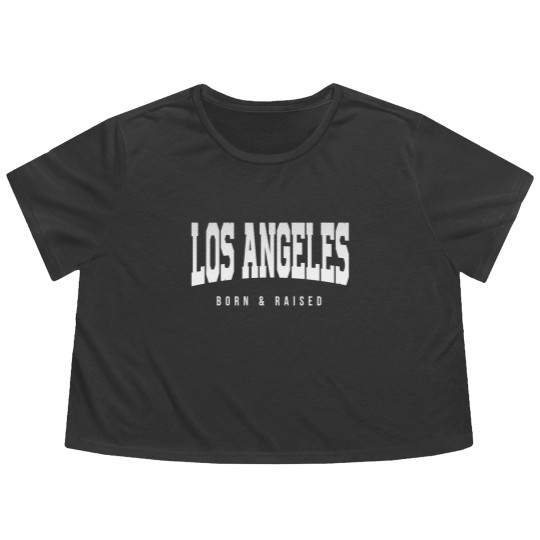 Discover Los Angeles, California - CA Born and Raised - Los Angeles - Flowy Cropped Tees
