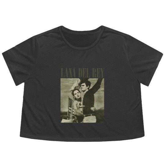 Discover Lana Del Rey Graphic Flowy Cropped Tees