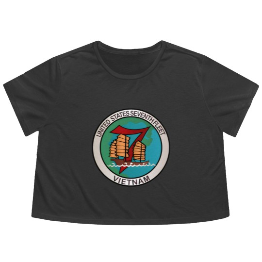 Discover Navy United States Seventh Fleet Vietnam Flowy Cropped Tees