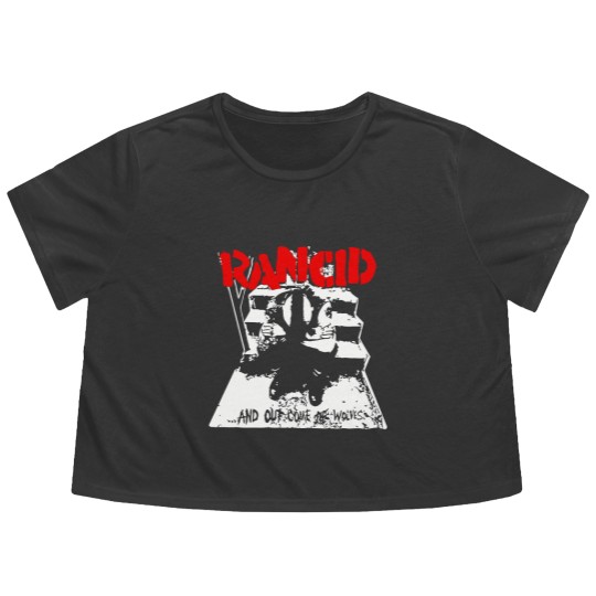 Discover Rancid Flowy Cropped Tees