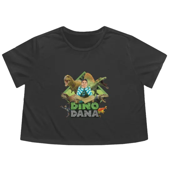 Discover Dino Dana Real Dinosaurs 2446 Flowy Cropped Tees