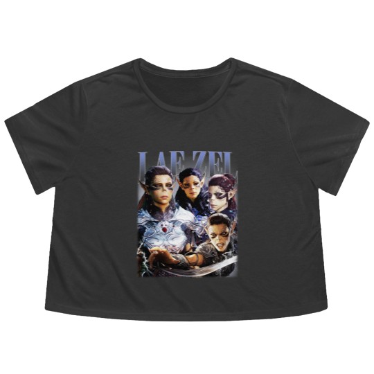 Discover Vintage 90s Style Lae'zel - Baldurs Gate 3 Gift For Fan Unisex Flowy Cropped Tees S-5XL