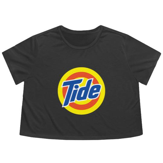 Discover Tide' Flowy Cropped Tees as worn Flowy Cropped Tees