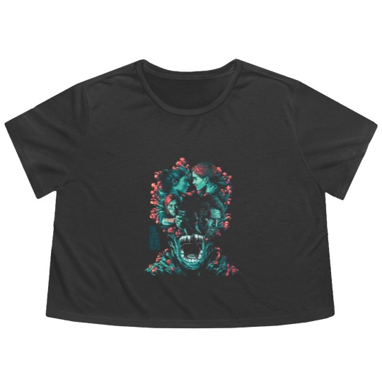 Discover The Last of Us Part II Art Flowy Cropped Tees / Men's Women's Sizes
