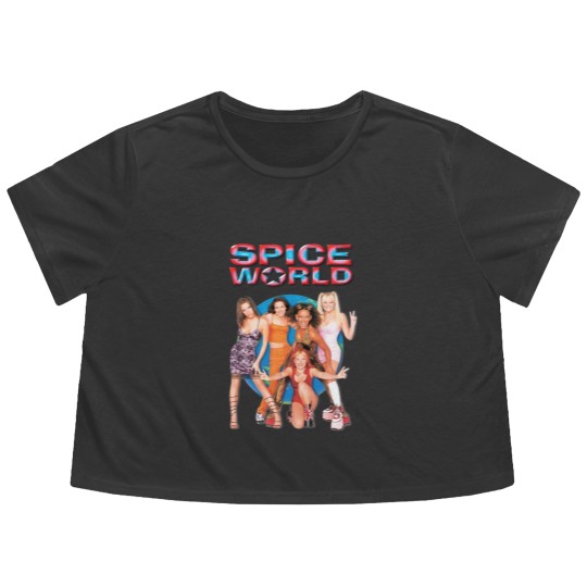 Discover Spice World Flowy Cropped Tees Spice Girls Flowy Cropped Tees
