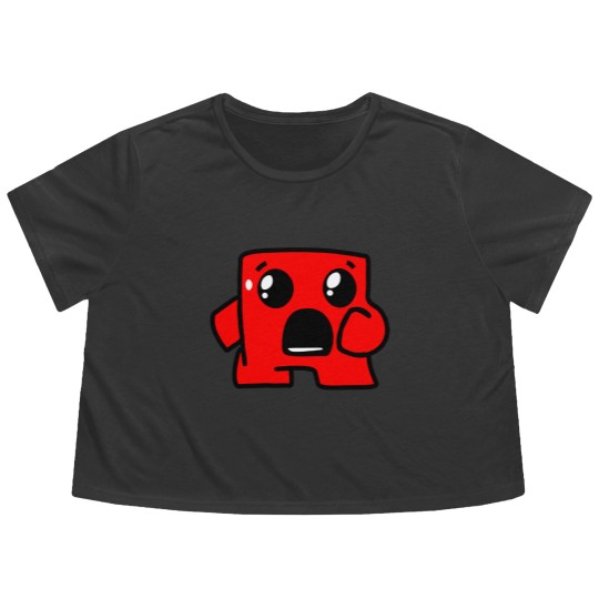 Discover Super Meat Boy Forever Flowy Cropped Tees