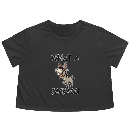 Discover Jackass Donkey Humor Flowy Cropped Tees