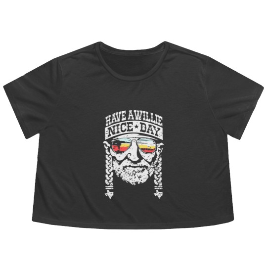 Discover Nelson Willie Nice Day Flowy Cropped Tees