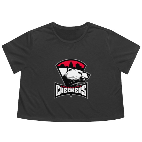 Discover Charlotte Checkers Flowy Cropped Tees