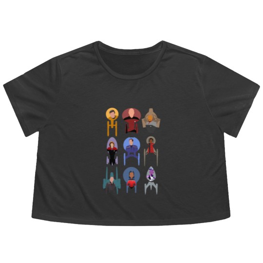 Discover Trek ships & captains 2021 Flowy Cropped Tees
