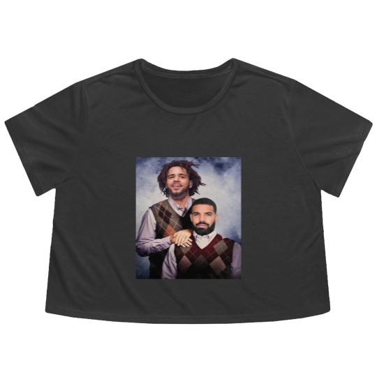 Discover Drake J Cole Flowy Cropped Tees -Vintage 90s Flowy Cropped Tees- Retro Rap Vintage 90S Y2k Bootleg Flowy Cropped Tees