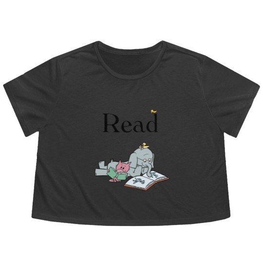 Discover It's A Good Day To Read Book - Elephant And Piggie Comic - Flowy Cropped Tees