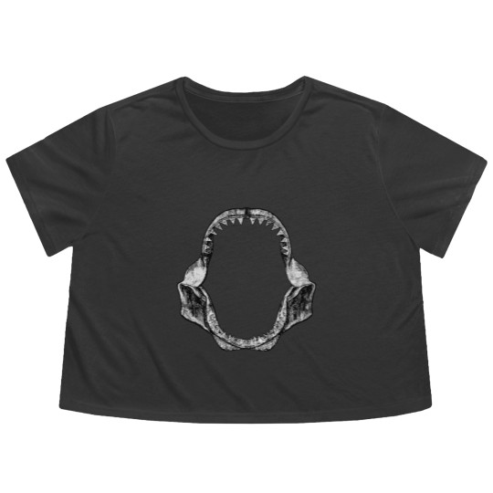 Discover Vintage Shark Jaws Flowy Cropped Tees