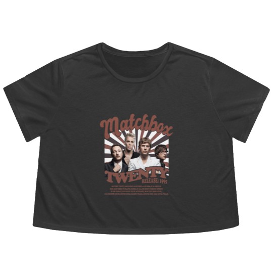 Discover Matchbox Twenty Merch Music Flowy Cropped Tees, Matchbox Twenty Rock Tour Music Graphic Flowy Cropped Tees