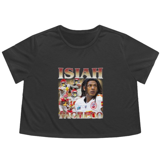 Discover Vintage Isiah Pacheco Vintage 90's Style Flowy Cropped Tees