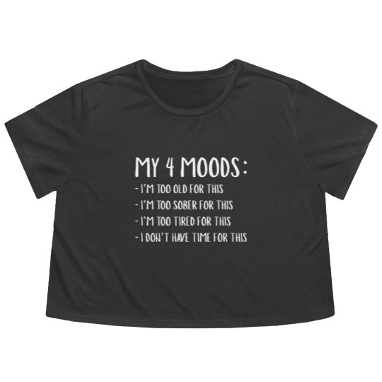 Discover My 4 Moods Flowy Cropped Tees