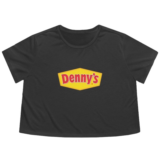 Discover Denny's Logo Flowy Cropped Tees