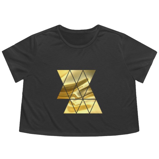 Discover Golden Triangle Flowy Cropped Tees