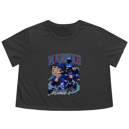Discover Mitch Marner Flowy Cropped Tees Graphic Sport Flowy Cropped Tees Player  Bootleg Unisex Flowy Cropped Tees