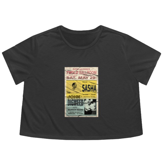 Discover Sasha and John Digweed Twilo Retro Flowy Cropped Tees