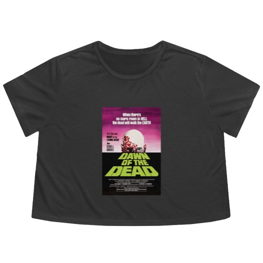 Discover Dawn of the Dead (1978) George A. Romero Flowy Cropped Tees