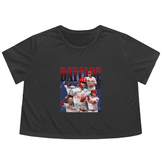 Discover Vintage 90s Daycare Baseball Flowy Cropped Tees , Bryson Stott Alec Bohm Brandon Marsh