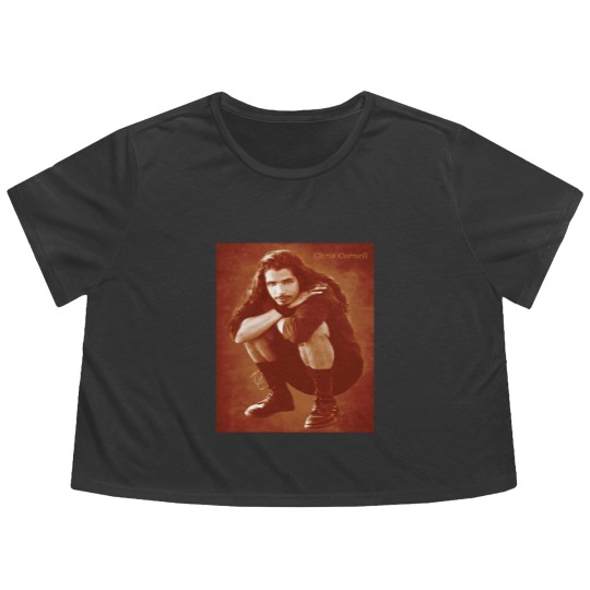 Discover Chris Cornell Tribute Chris Cornell Flowy Cropped Tees