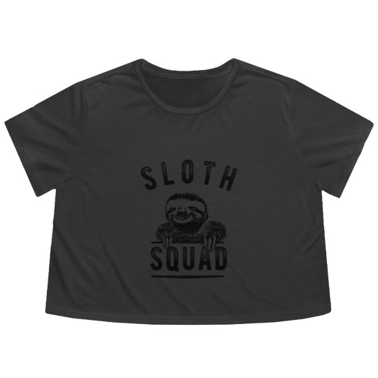 Discover Sloth Squad Flowy Cropped Tees. Sloth Flowy Cropped Tees. Sloth Gifts. Sloth Birthday