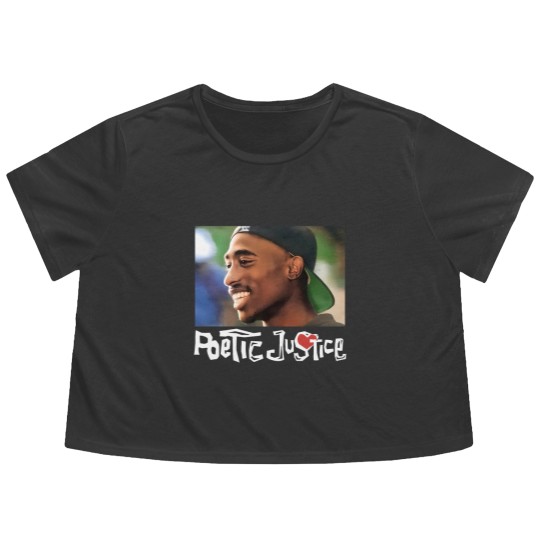 Discover Tupac Shakur Flowy Cropped Tees