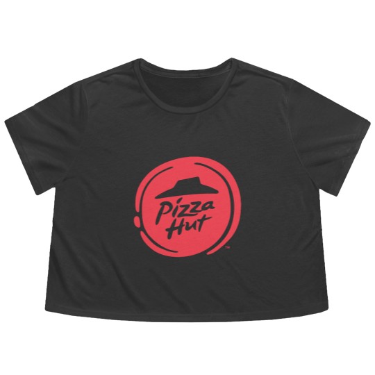 Discover Pizza Hut Logo Flowy Cropped Tees