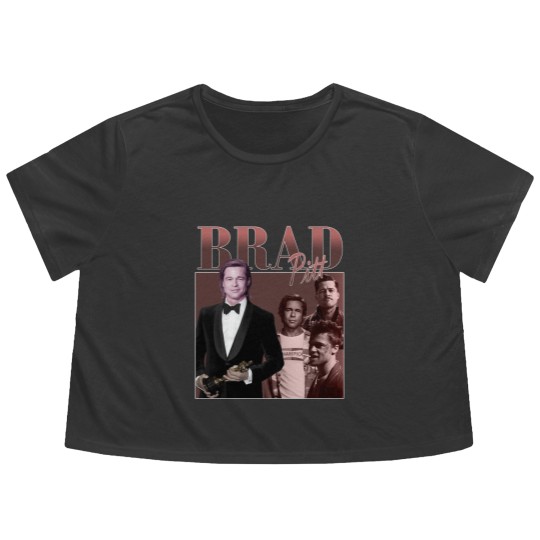 Discover Brad Pitt Flowy Cropped Tees | Brad Pitt Fight Club Flowy Cropped Tees