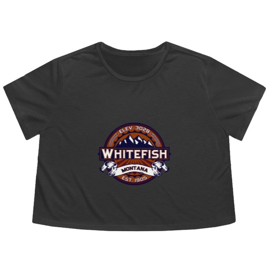Discover Whitefish Vibrant Flowy Cropped Tees