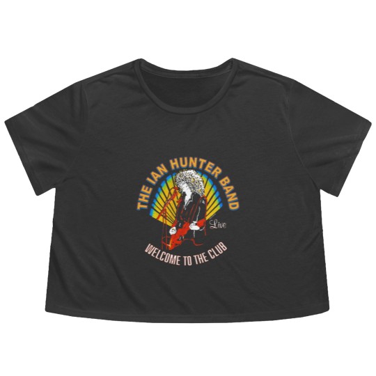Discover Vtg 1980 Ian Hunter Band Concert Flowy Cropped Tees