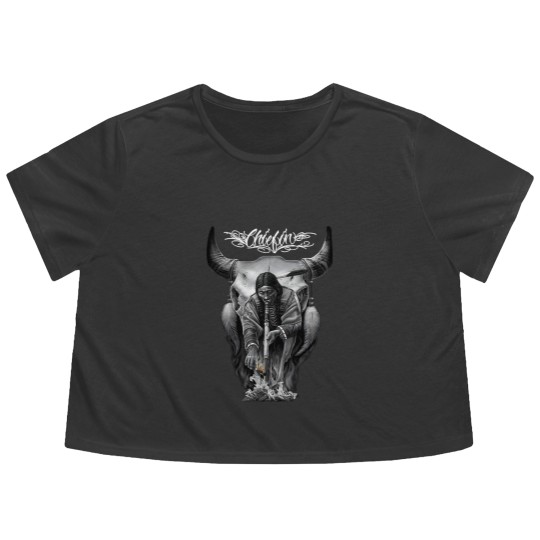 Discover david gonzales art chiefin Flowy Cropped Tees