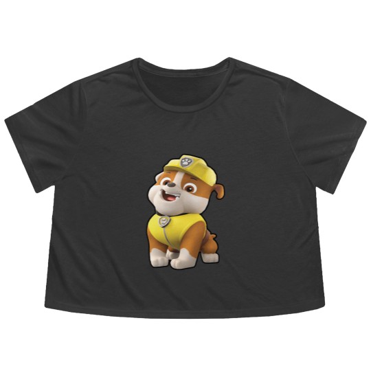 Discover PAW-Patrol Rubble Flowy Cropped Tees