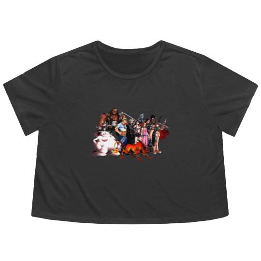 Discover Final Fantasy 7 1997 Flowy Cropped Tees