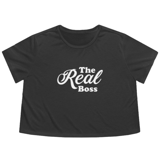 Discover The Real Boss Flowy Cropped Tees Flowy Cropped Tees