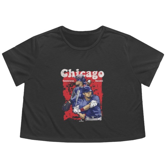 Discover Willson Contreras Men's Cotton Flowy Cropped Tees  Chicago Baseball Willson Contreras