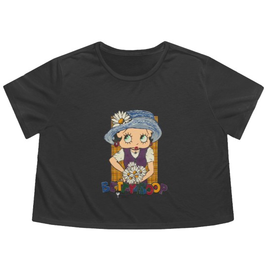 Discover 90s Betty Boop Daisy Flower Outfit Flowy Cropped Tees. Vintage 1994 Betty Boop
