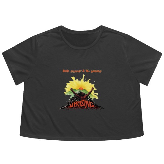 Discover Bob Marley The Wailers Flowy Cropped Tees