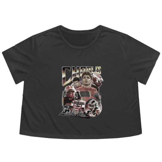 Discover Charles Leclerc 90s Vintage, Charles Leclerc Bootleg Flowy Cropped Tees, Charles Leclerc Flowy Cropped Tees