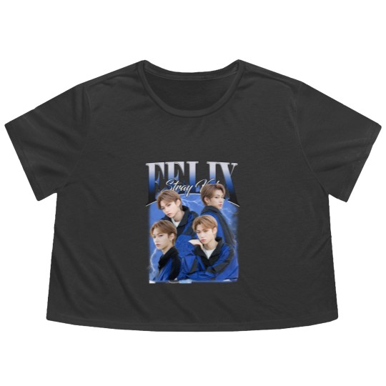 Discover Vintage Stray Kids Felix Lee Flowy Cropped Tees