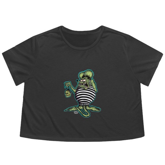 Discover Rat Fink - Rat Fink - Flowy Cropped Tees