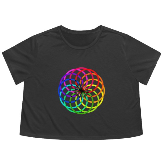 Discover Color circles - Color - Flowy Cropped Tees