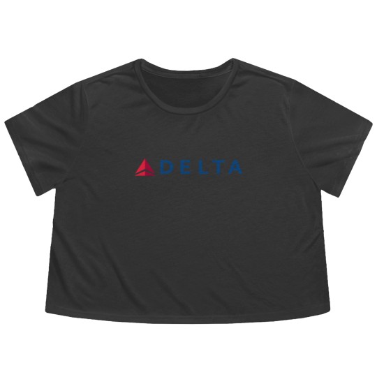 Discover Delta Air Lines Flowy Cropped Tees