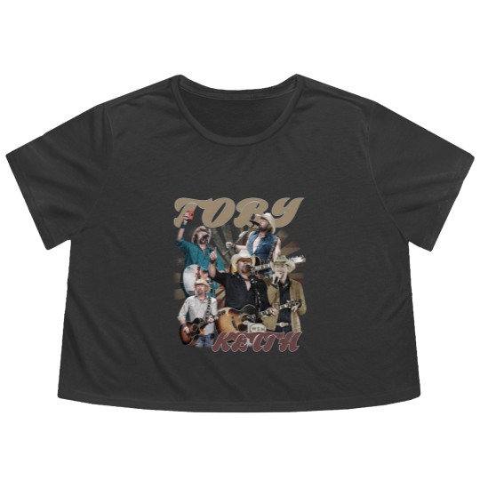 Discover Toby Keith Vintage Flowy Cropped Tees, Toby Keith Country Music Flowy Cropped Tees, Memorial Toby Retro