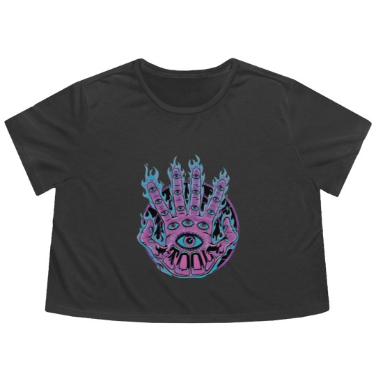 Discover Vintage Tool Band Album Flowy Cropped Tees, Lateralus Tool Band Flowy Cropped Tees