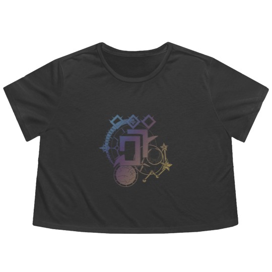 Discover FFXIV Astrologian Job Symbol [FF Style] Flowy Cropped Tees